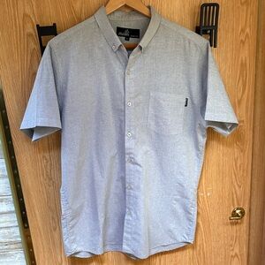 Men's Light  blue Casual Button-Down Shirt